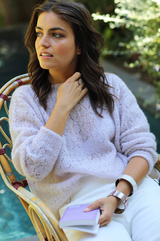 Pull Sidonie à tricoter.