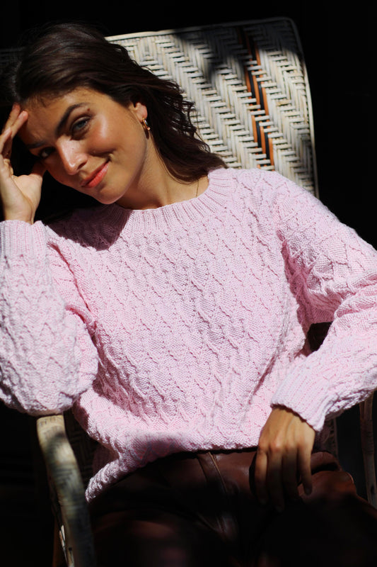 Pull Augusta à tricoter.