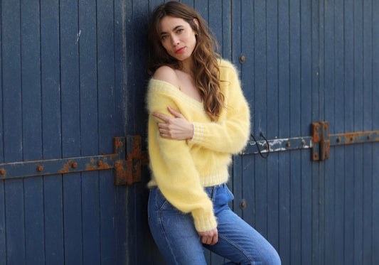 Pull Vanessa à tricoter.