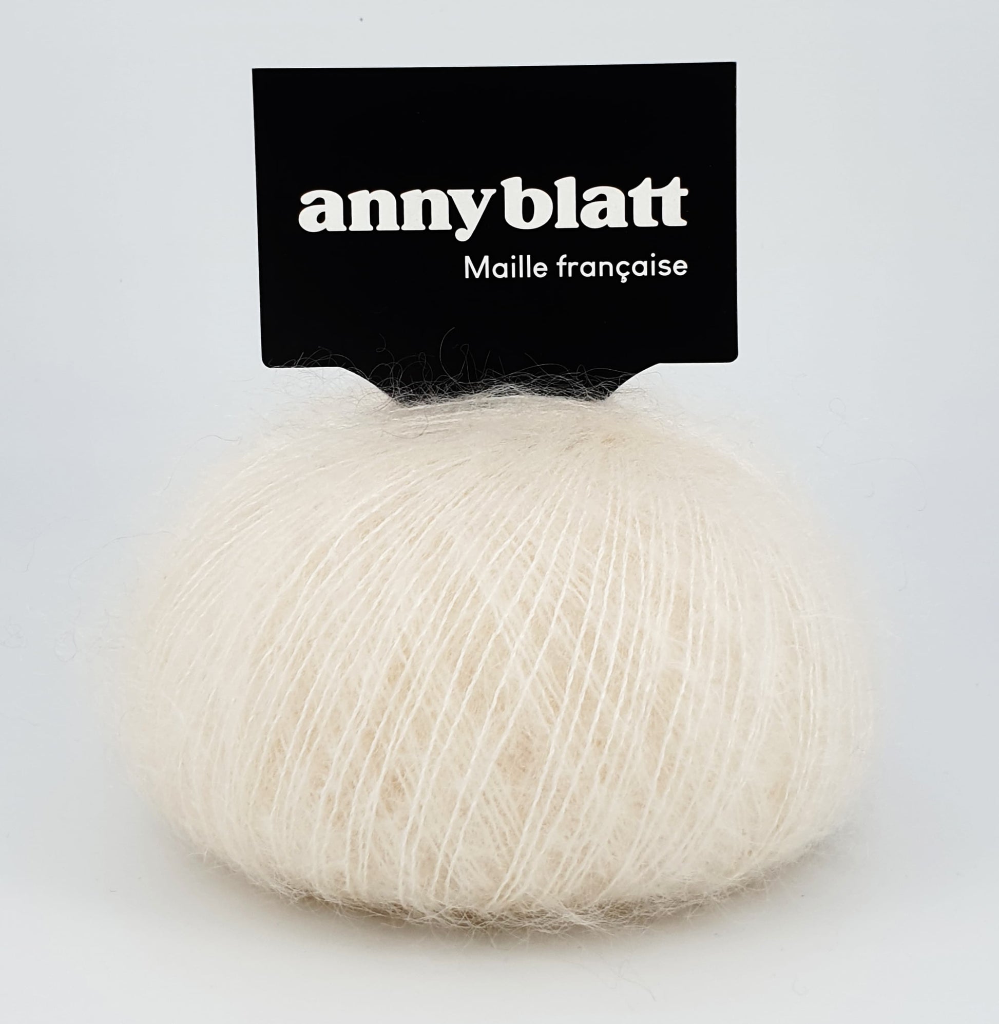 Pelote mohair et soie naturel honey moon