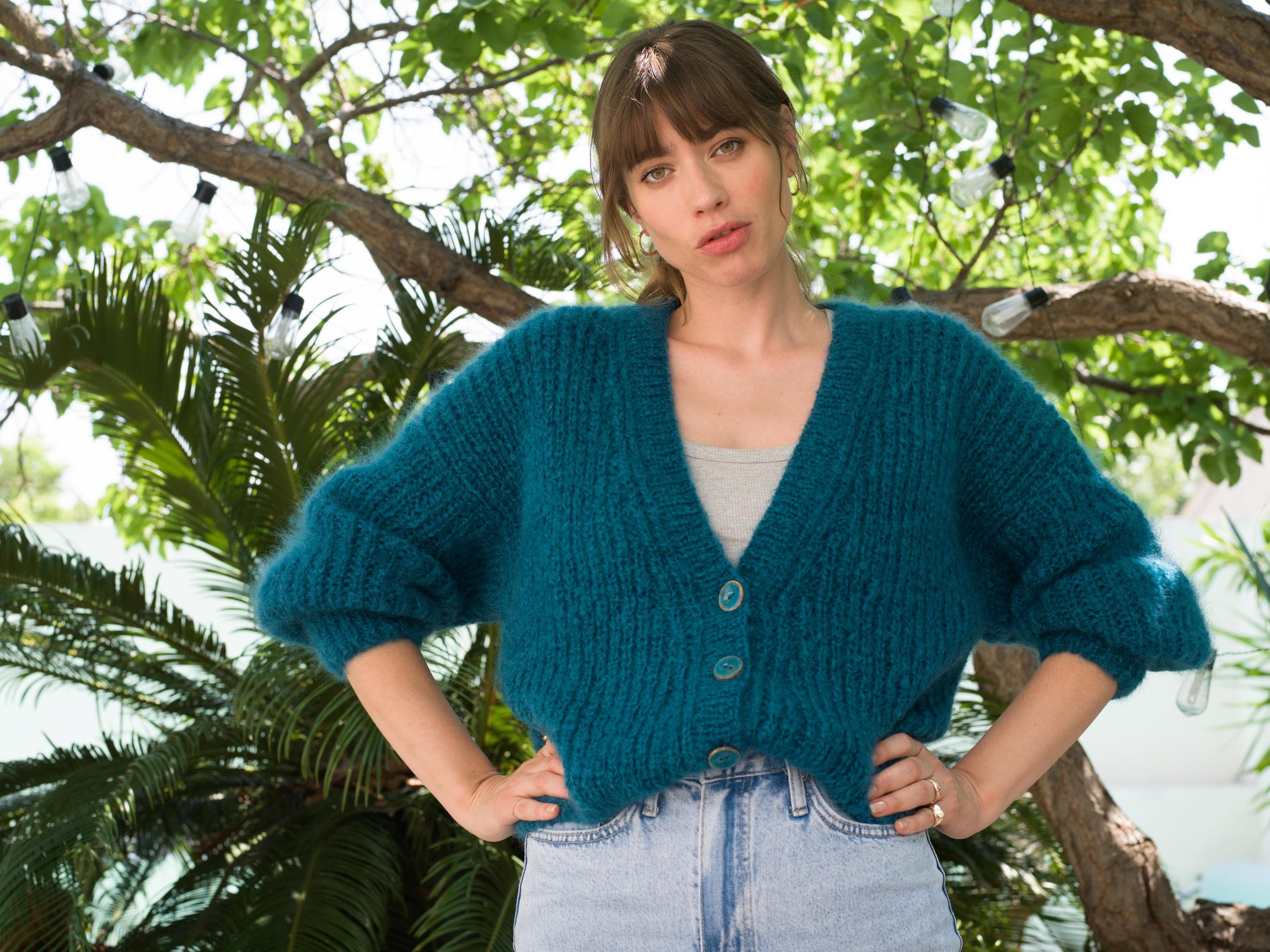 Modèle Gilet moderne et stylé à tricoter en côtes anglaises Madison