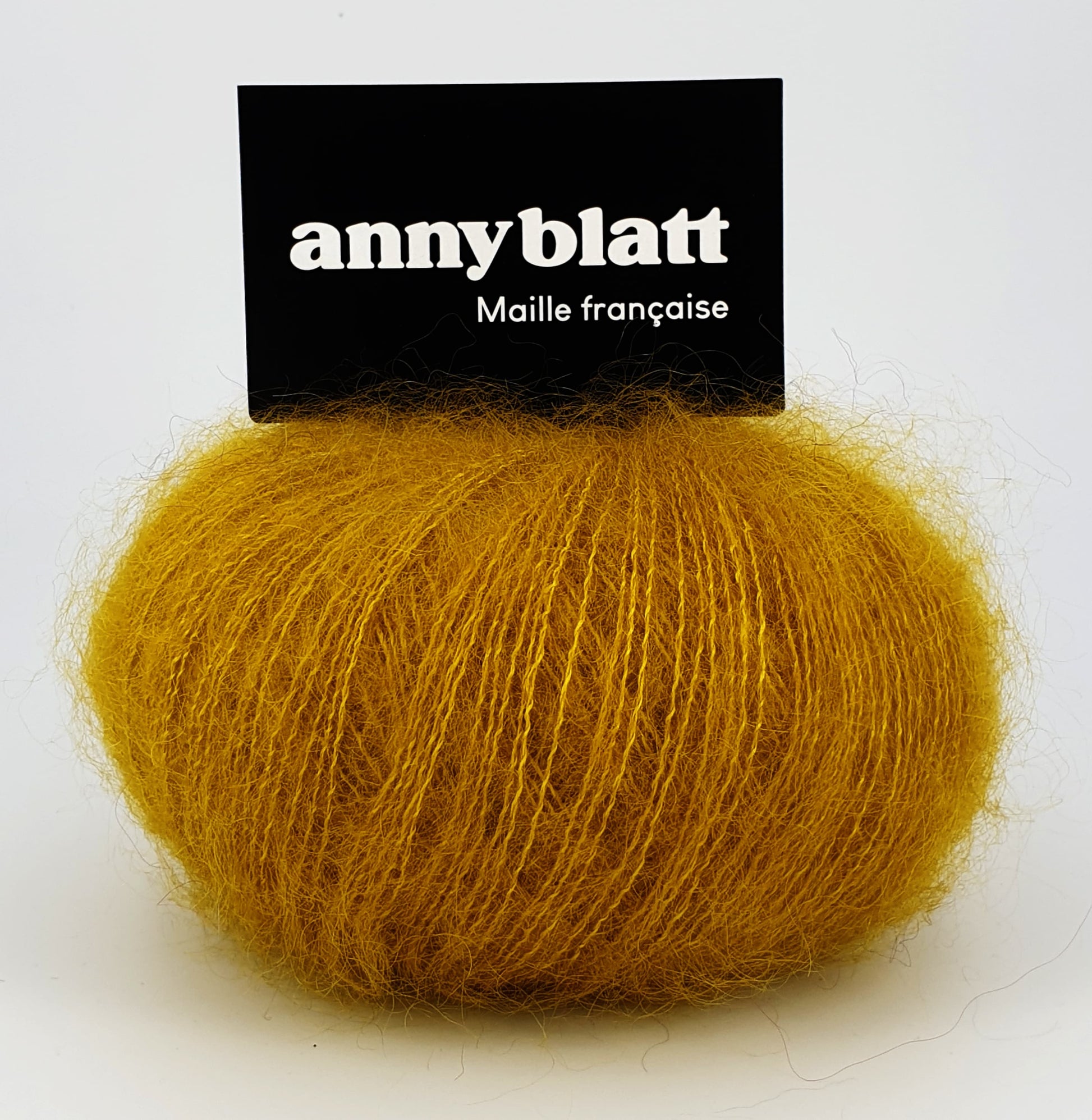 Pelote mohair et soie palmier honey moon