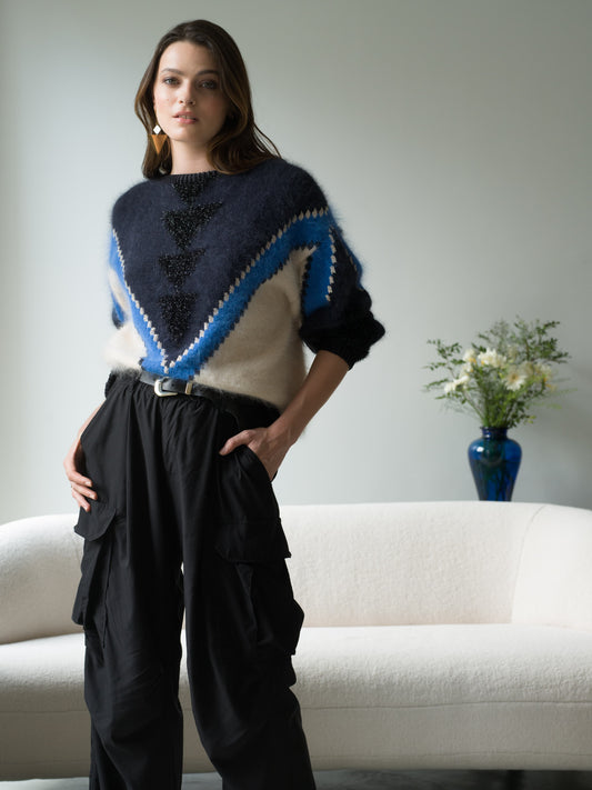 Pull Manelle à tricoter.