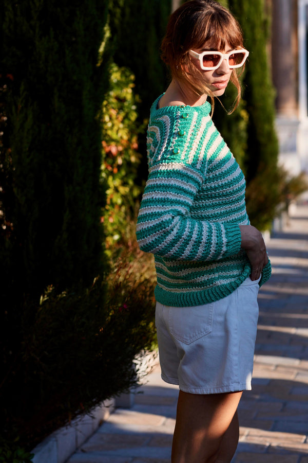 Charger l&#39;image dans la galerie, modèle à tricoter pour femme léger 
