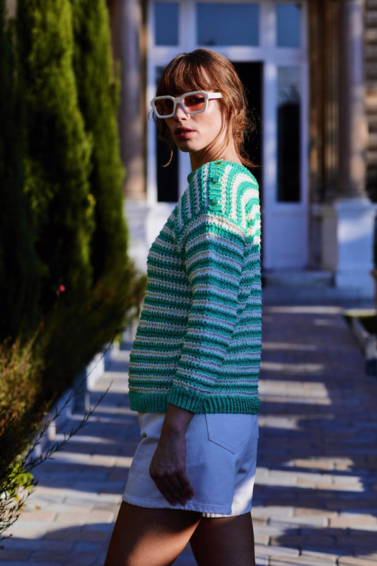 pull à tricoter femme