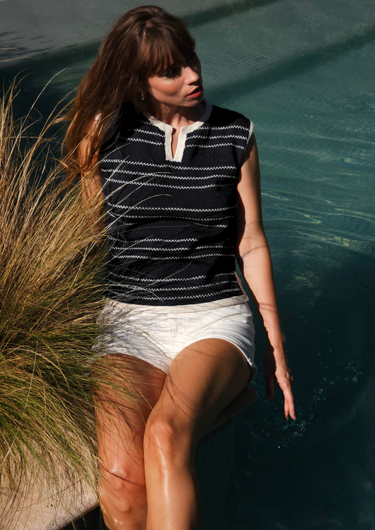 Top Angele à tricoter.