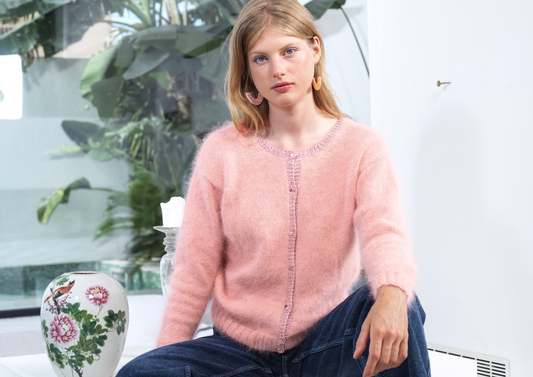 Cardigan Clarisse à tricoter.