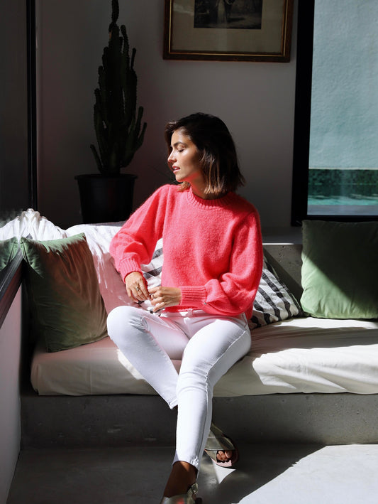 Pull Alix mohair et soie Néon