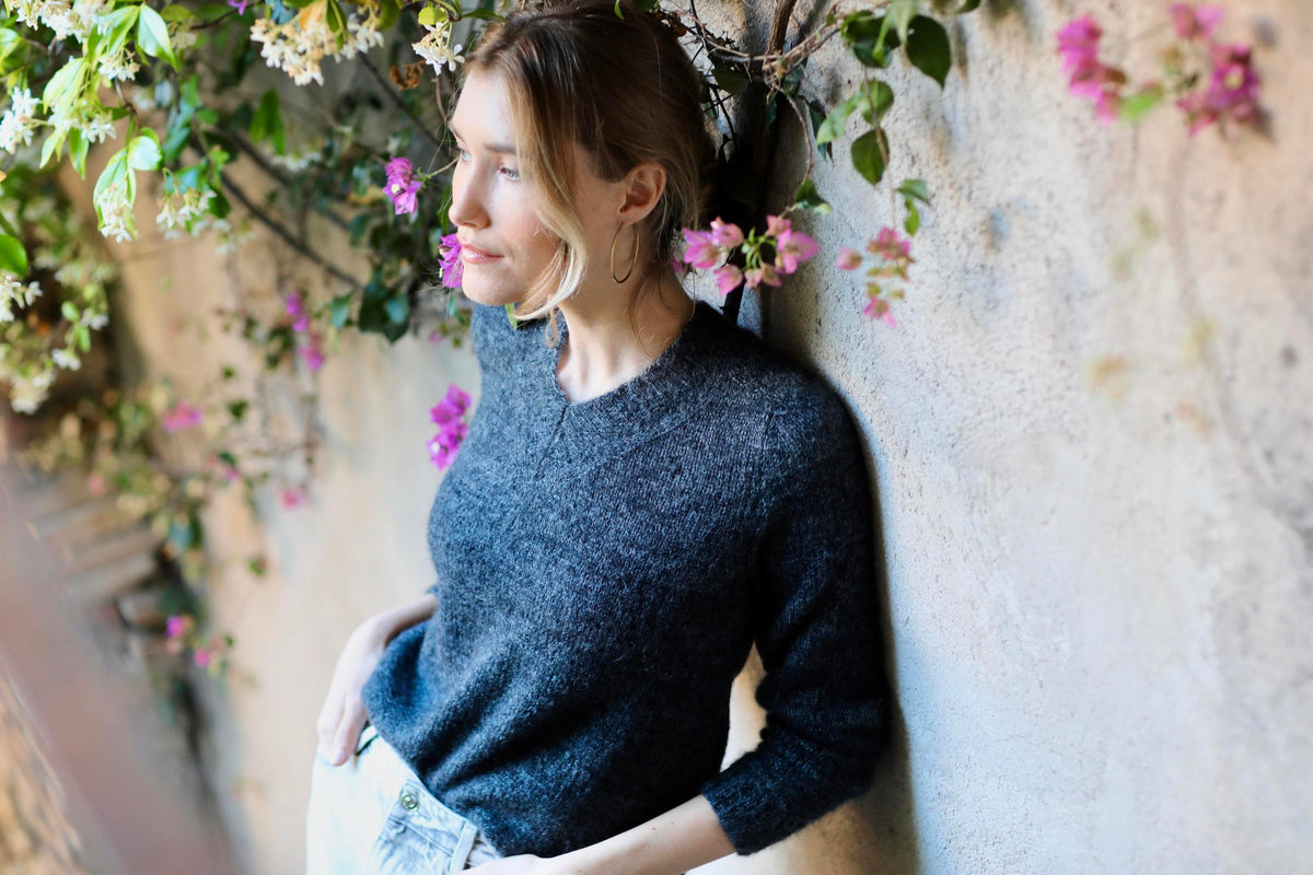 Modele De Pull Col V A Tricoter Avec Explication Modèle de Pull Col V au style londonien à tricoter en Mohair et Soie