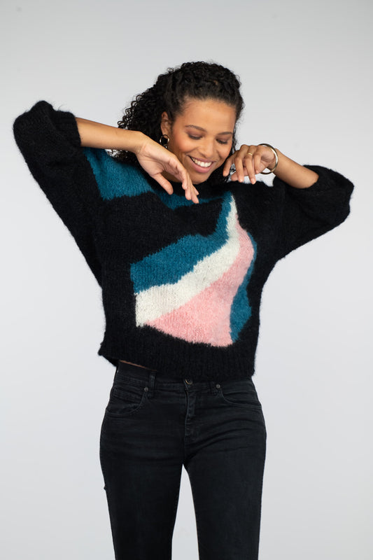 Pull Lucy à tricoter.