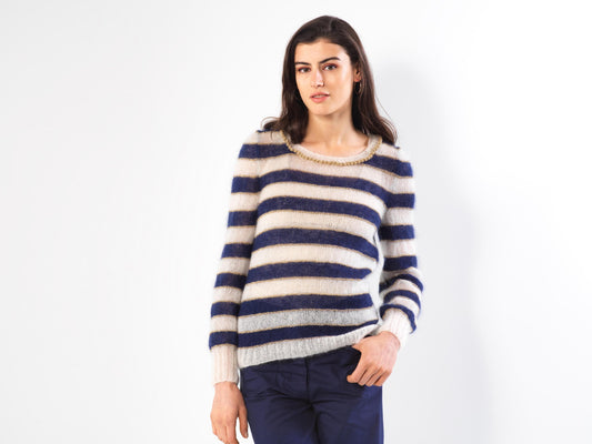 Pull Lisa à tricoter.