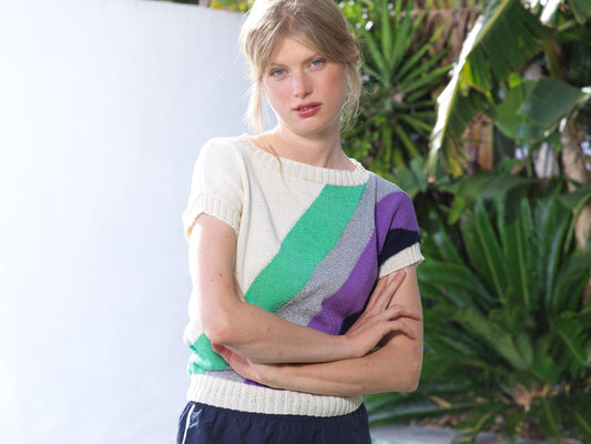 Top Ashley à tricoter.