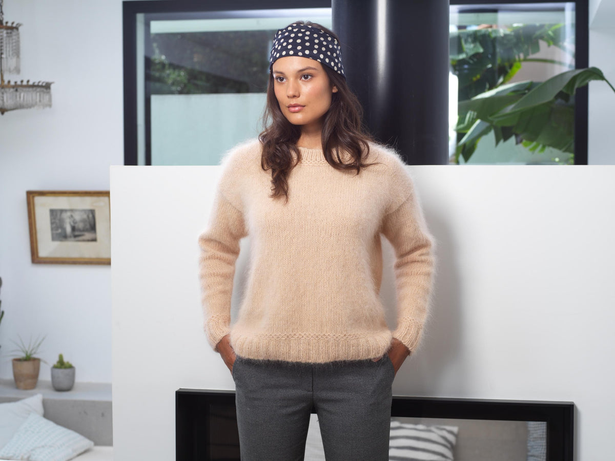 Modèle de Pull Angora pour Femme à Tricoter : Lola – Anny Blatt