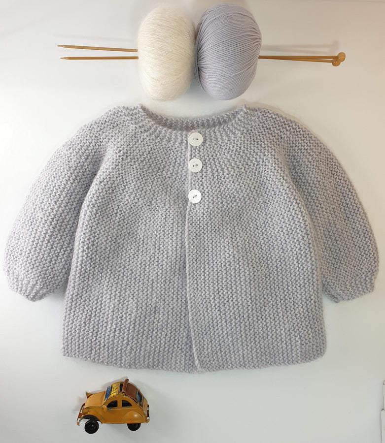Charger l&#39;image dans la galerie, Manteau bébé Acacia à tricoter
