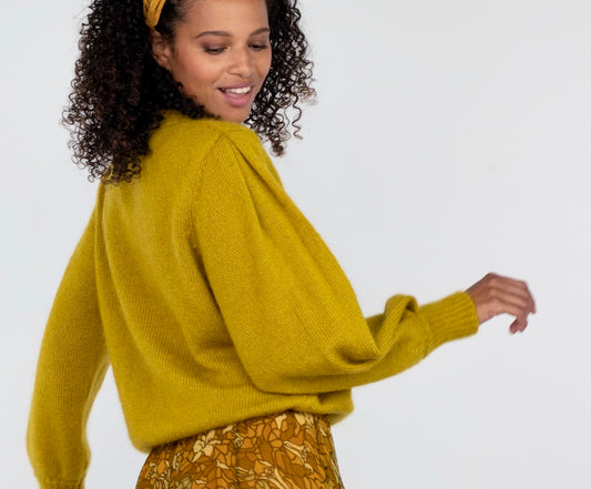 Pull Alix Mohair et soie palmier.