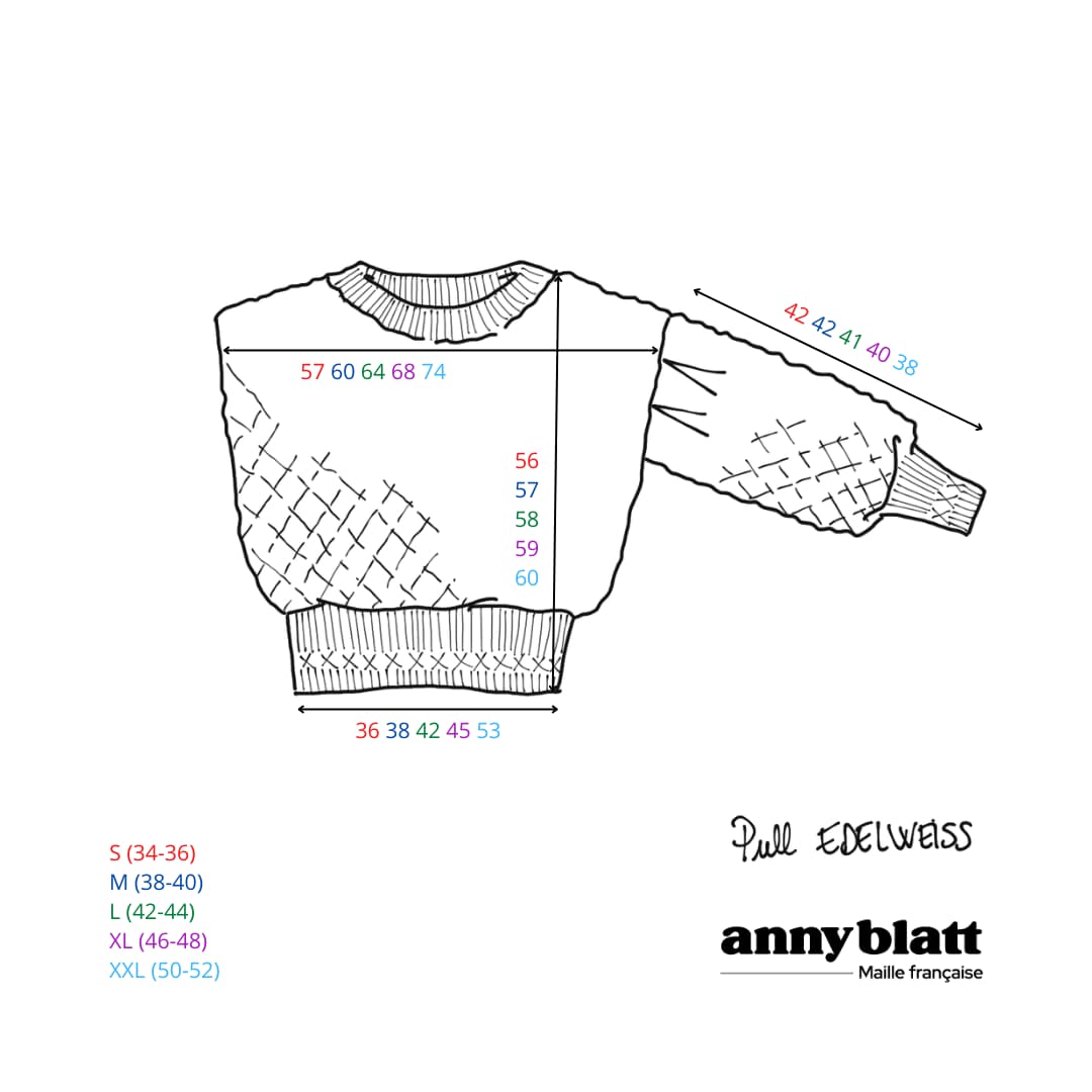 Pull Edelweiss à tricoter