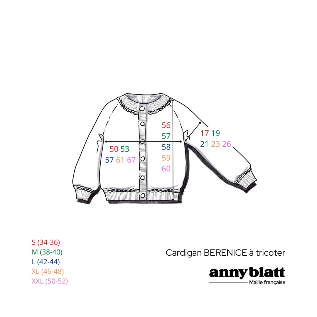 Cardigan Berenice à tricoter.