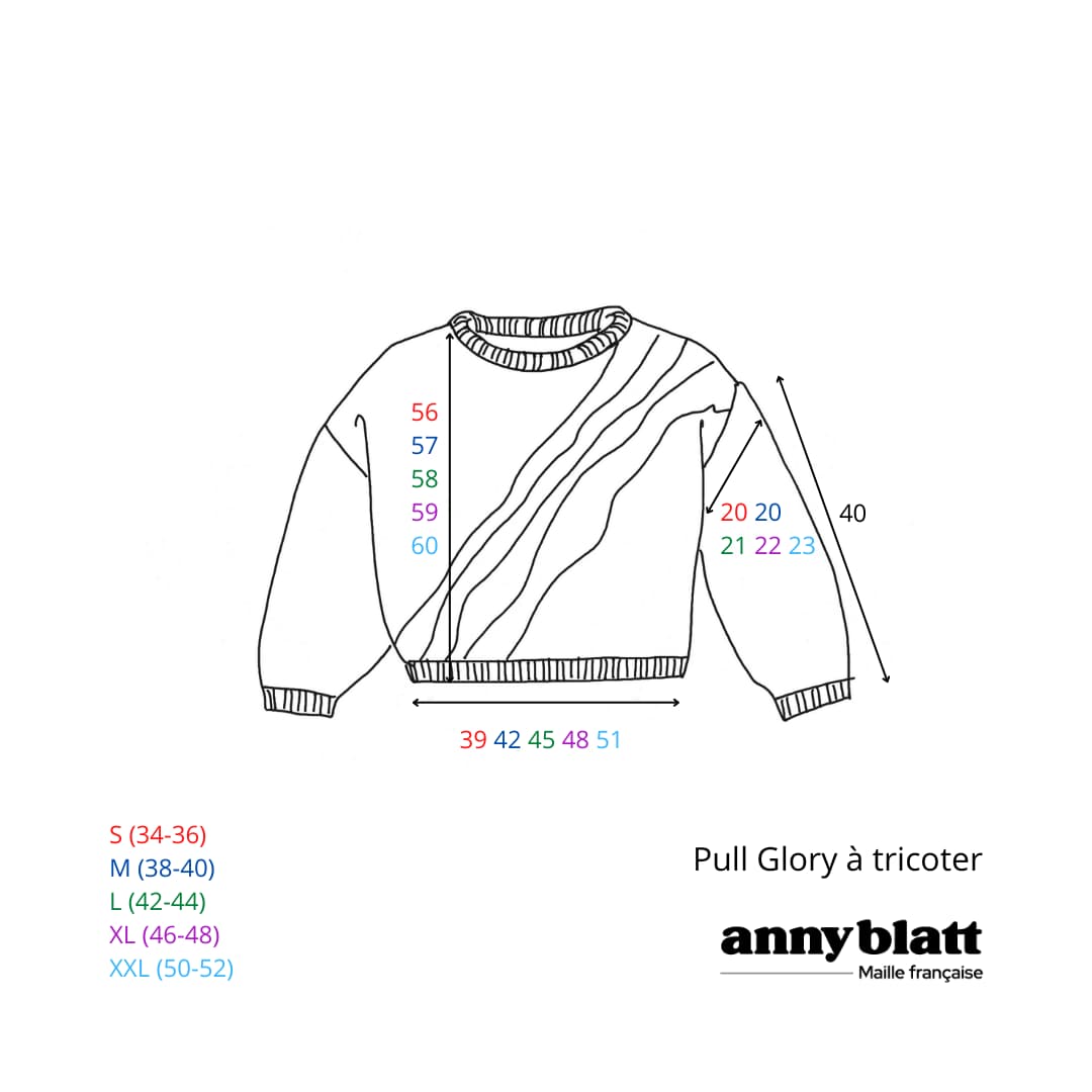 Pull Glory à tricoter