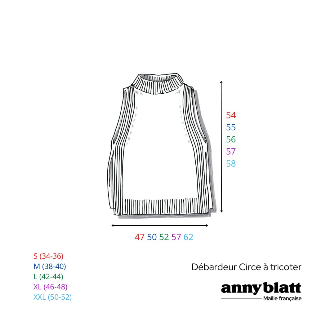 Débardeur Circe à tricoter.