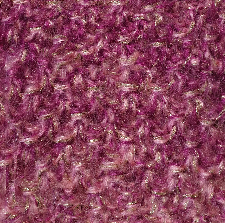 Charger l&#39;image dans la galerie, Bandeau et mitaines Mohair Méribel Trèfle des champs chiné.jpg
