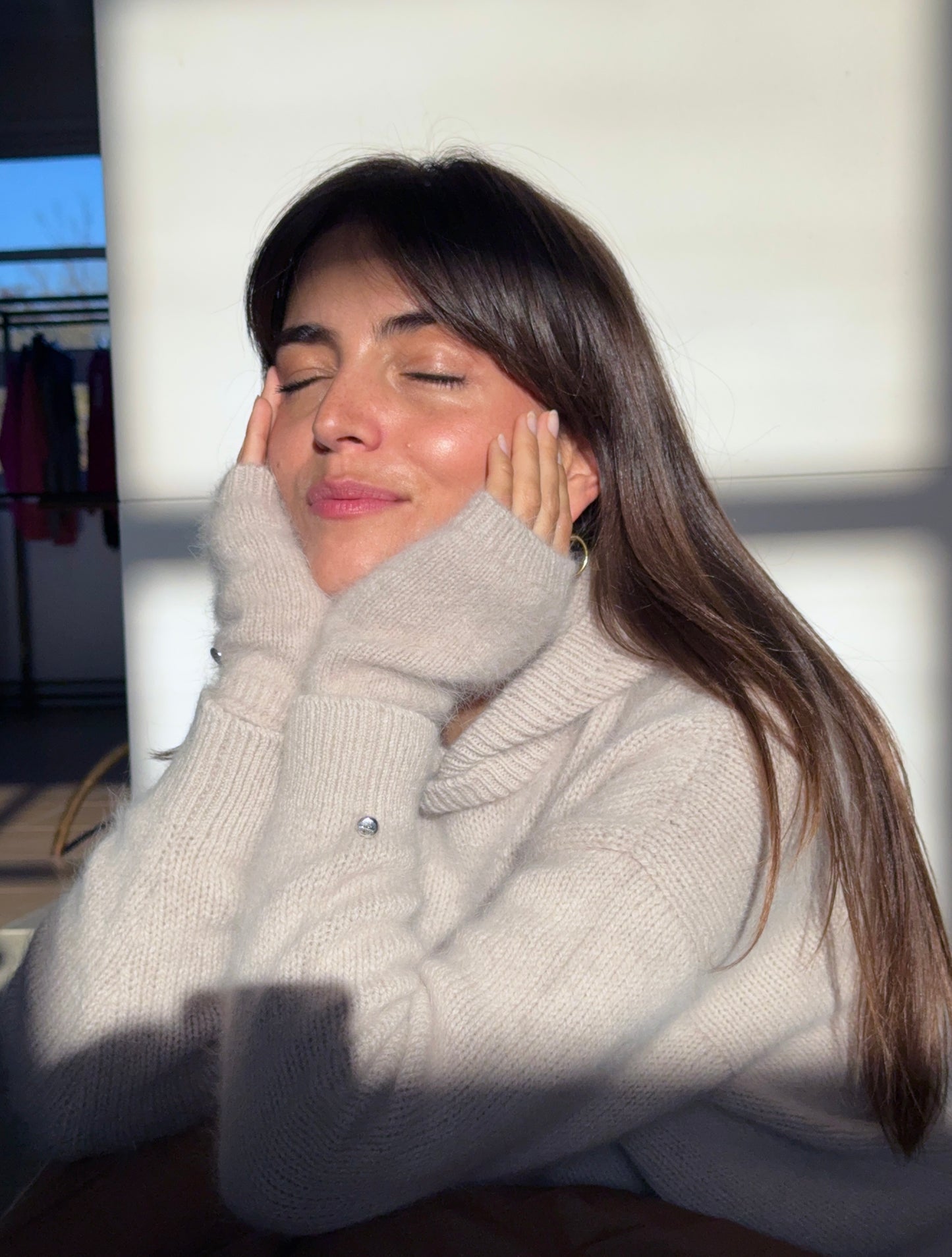 Mitaines en Angora. 14 coloris.