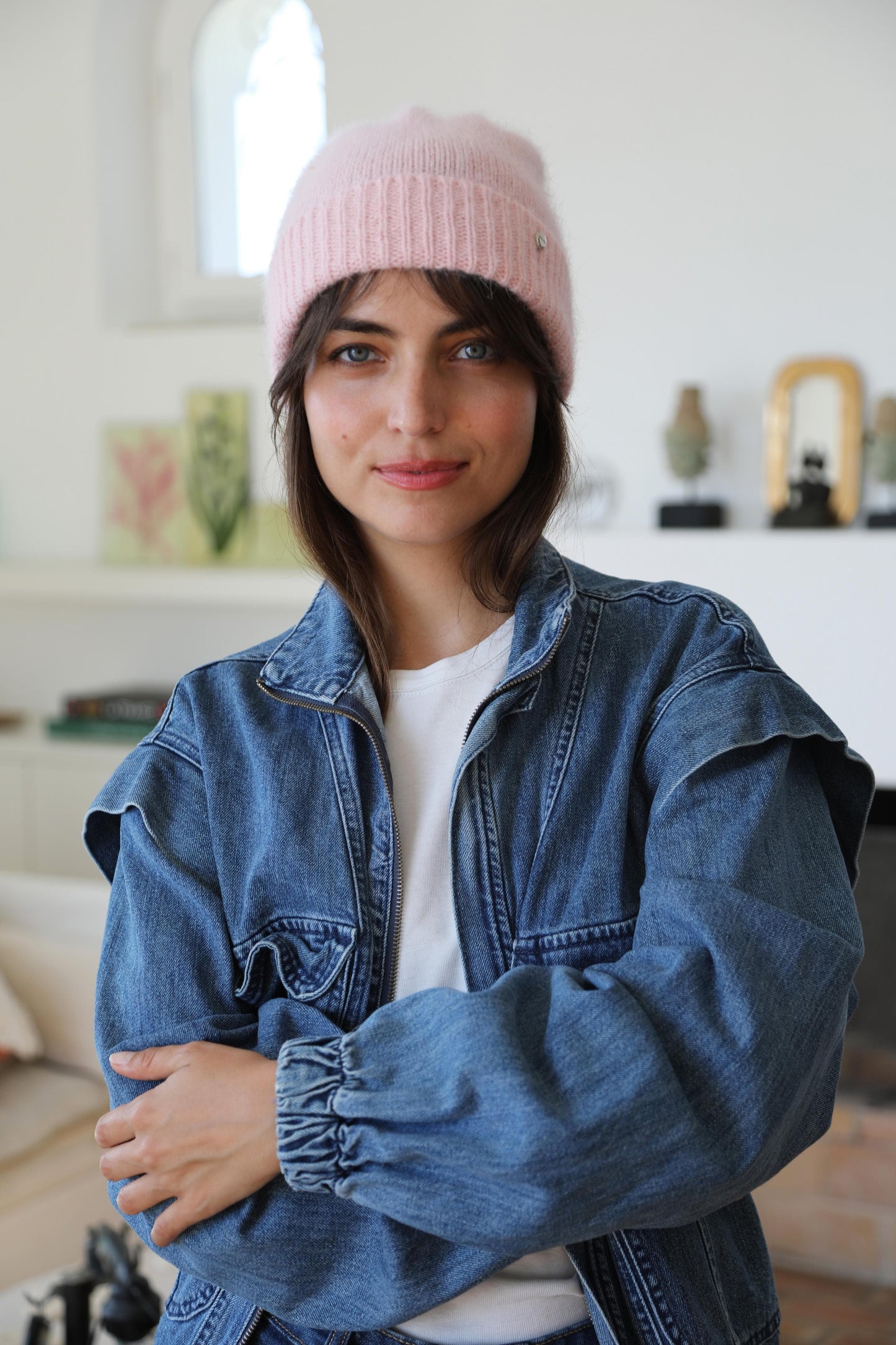 Le bonnet en Angora - 2 couleurs