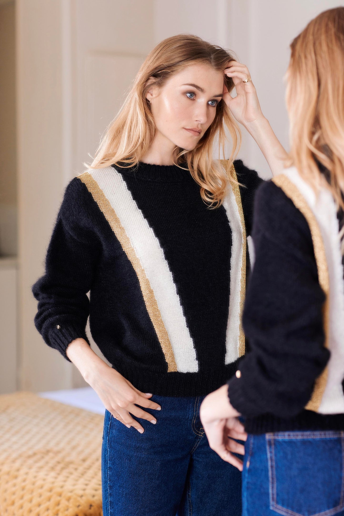 Pull Serena Mohair Noir.