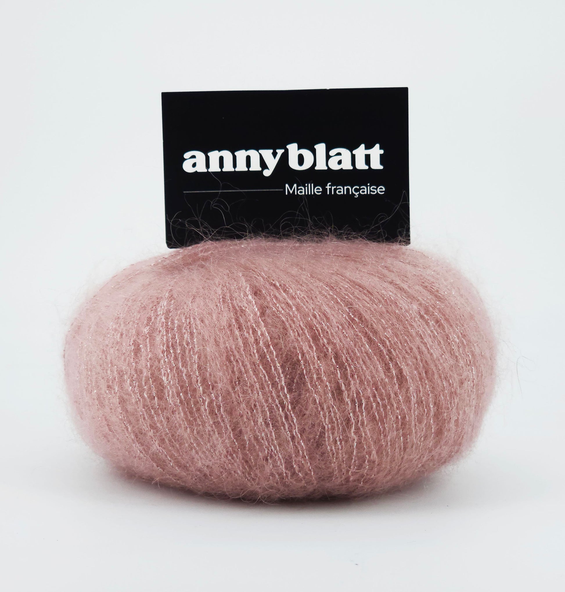 Pelote Mohair et laine sirius rose