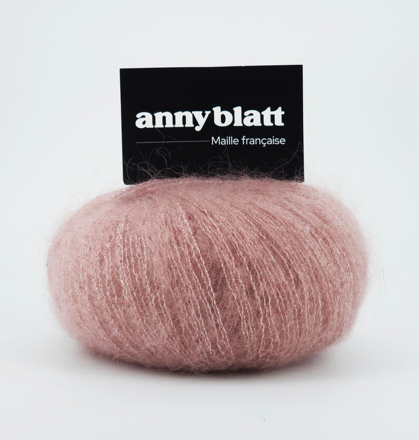 Charger l&#39;image dans la galerie, Pelote Mohair et laine sirius rose
