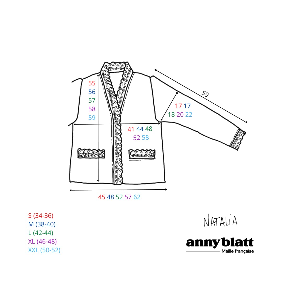 Veste Natalia à tricoter.