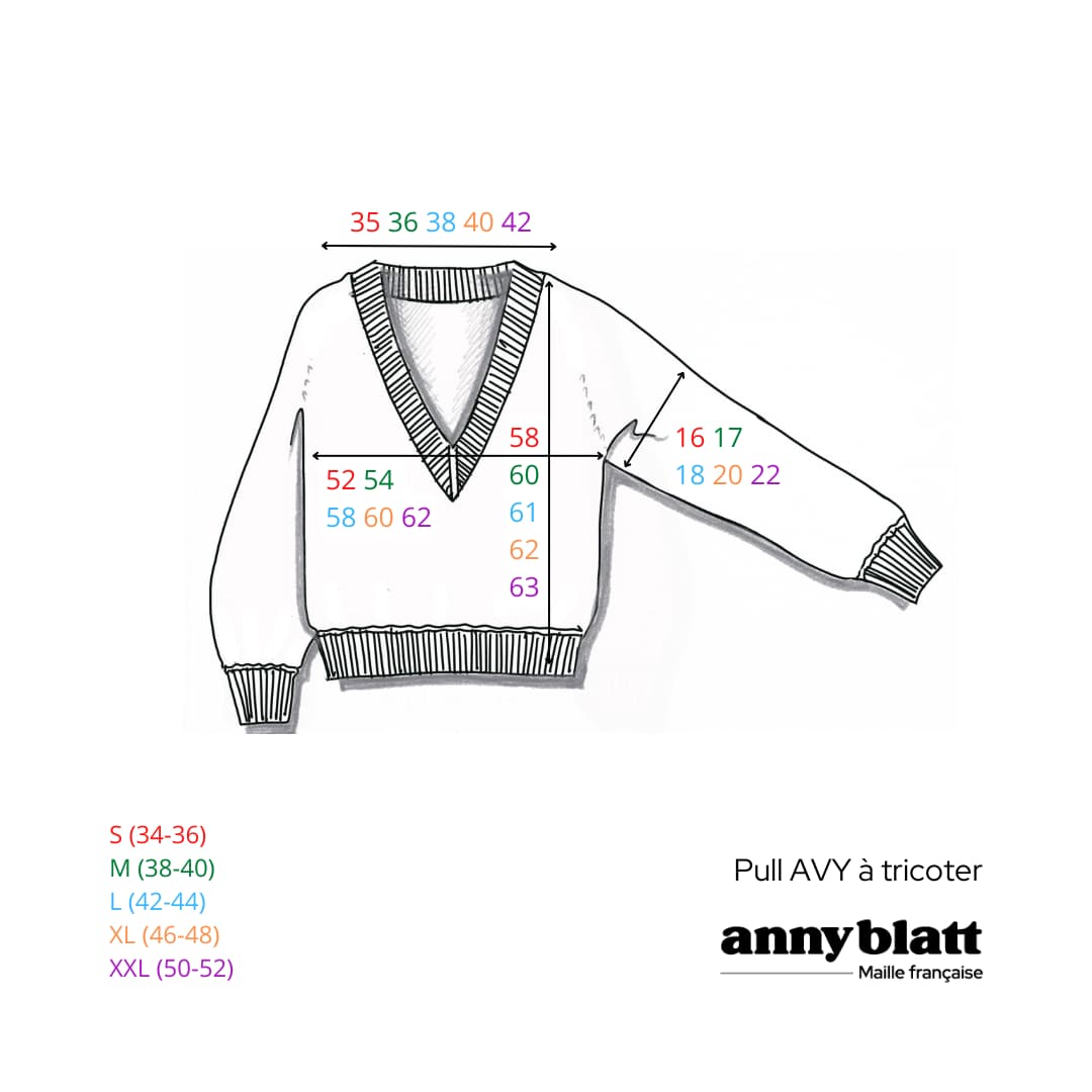 Pull Avy en Angora à tricoter.
