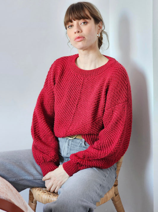 Pull Babette à tricoter.