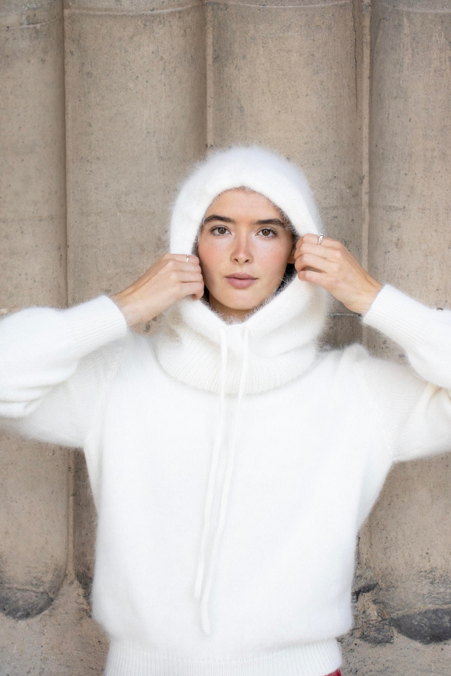 Cagoule Karina à tricoter.