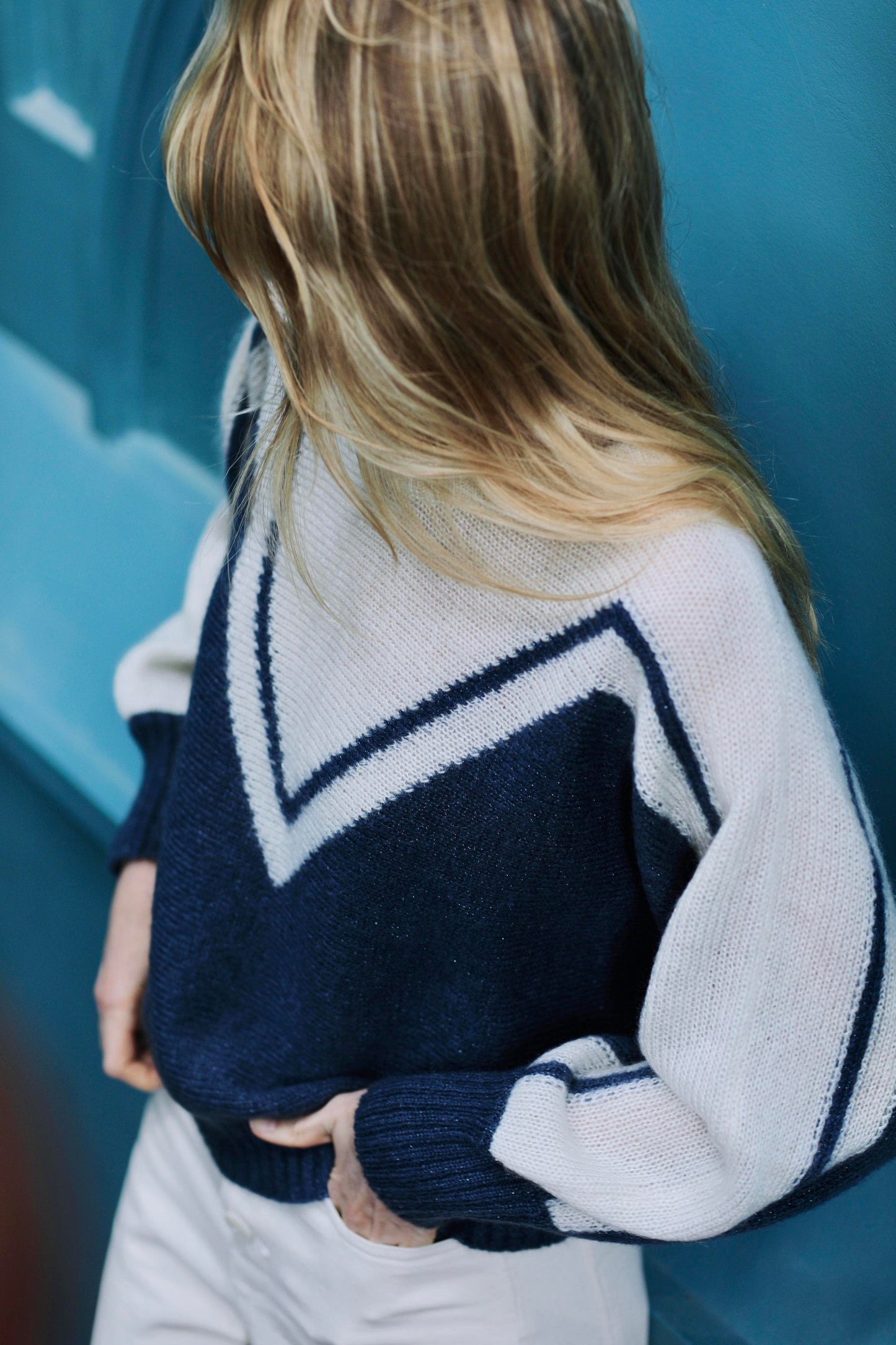 Pull Cyclone irisé à tricoter