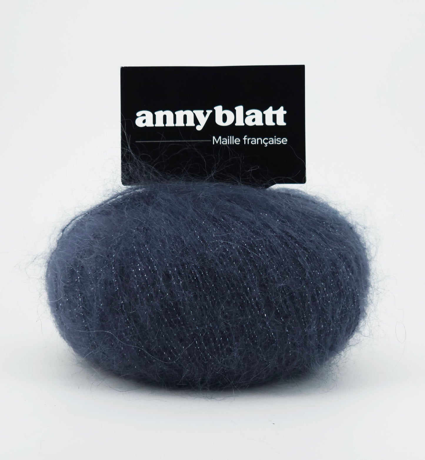 Pelote Mohair et laine sirius gris anthracite 