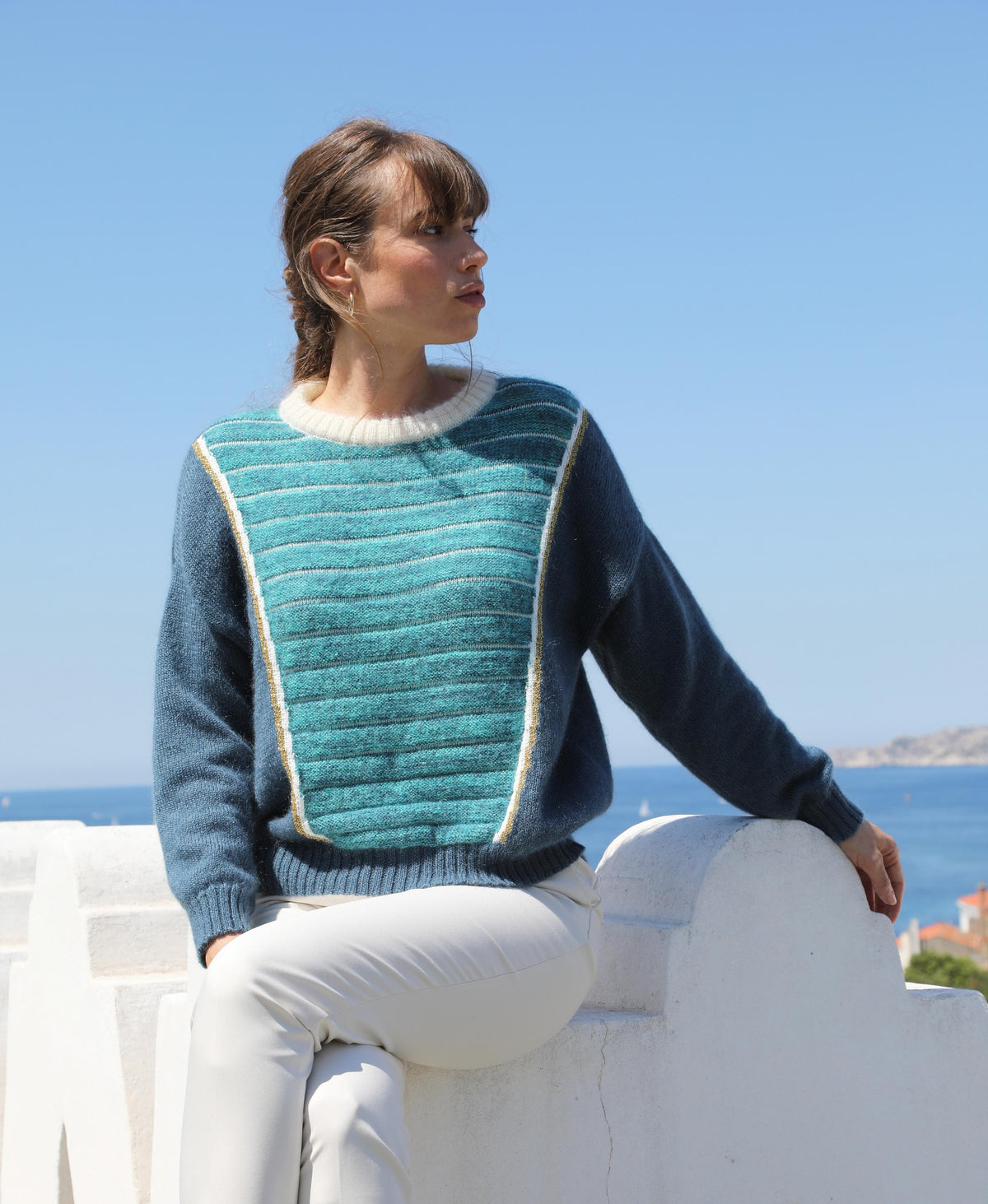 Pull Petra foncé Tahiti.