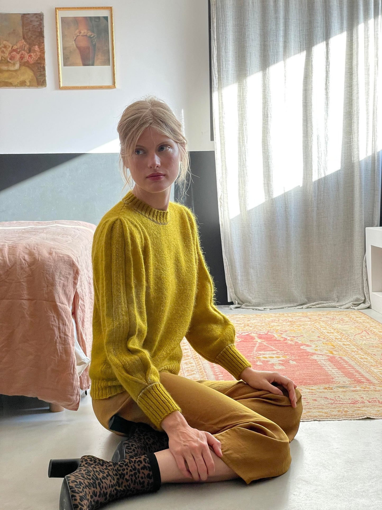 Pull Alix Mohair et or - 7 coloris.