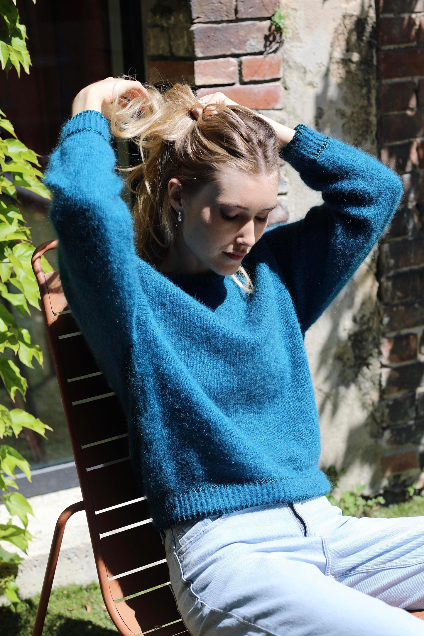 Pull Delphine à tricoter.