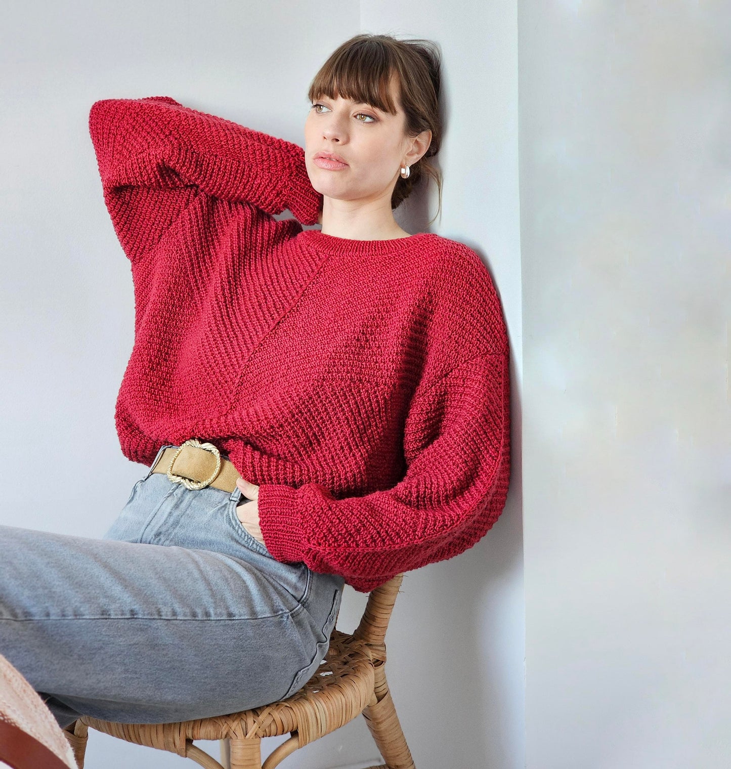 Pull Babette à tricoter.