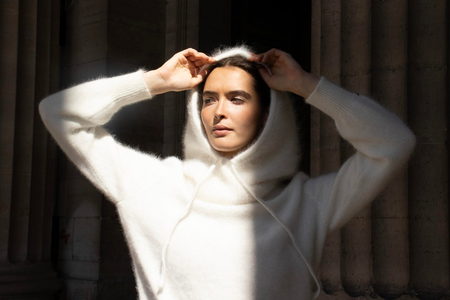 Cagoule Karina à tricoter.