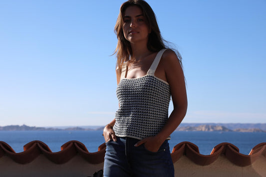 Top Bonnie à tricoter.