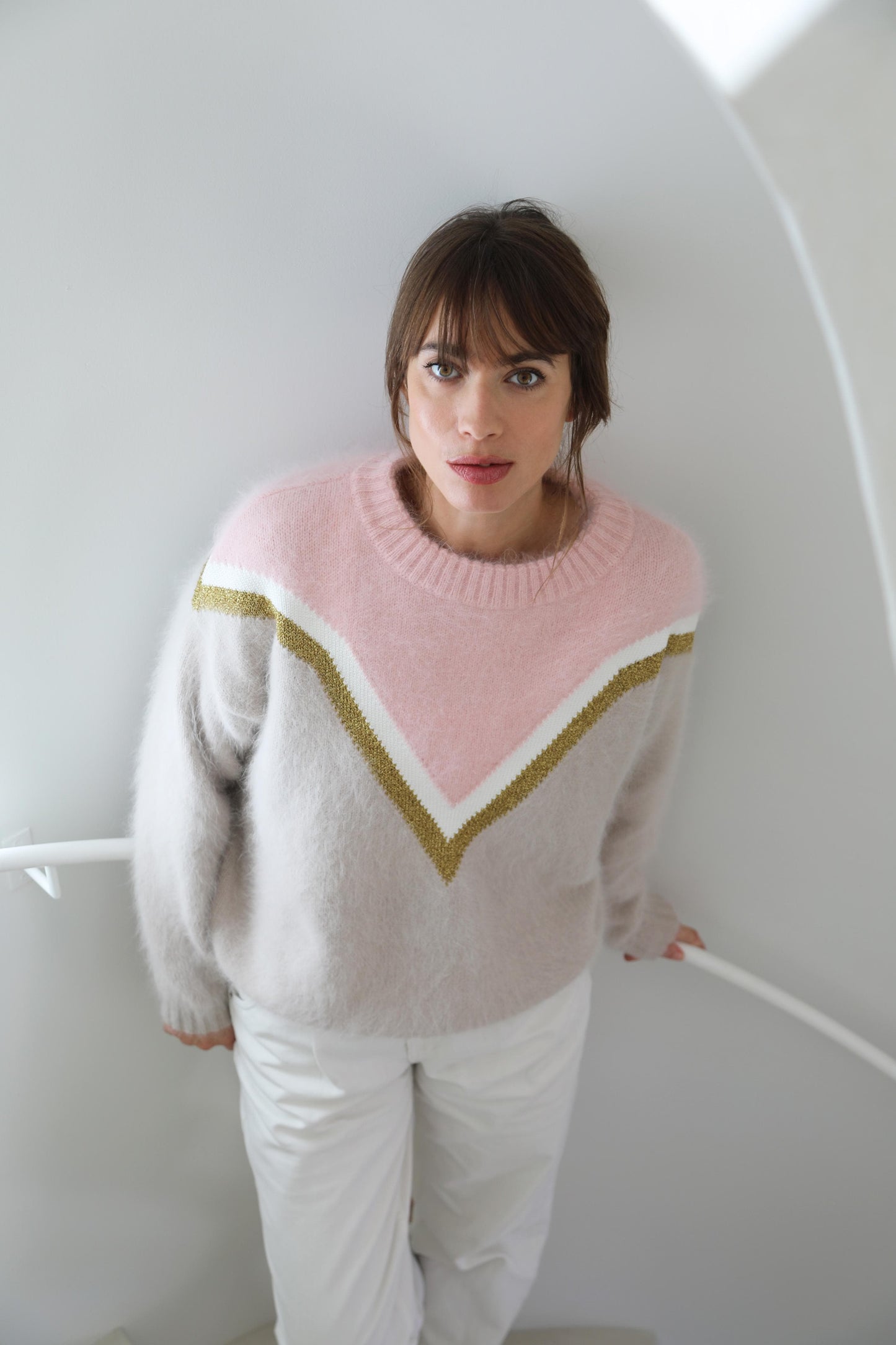 Pull Celeste Dune et Poudre
