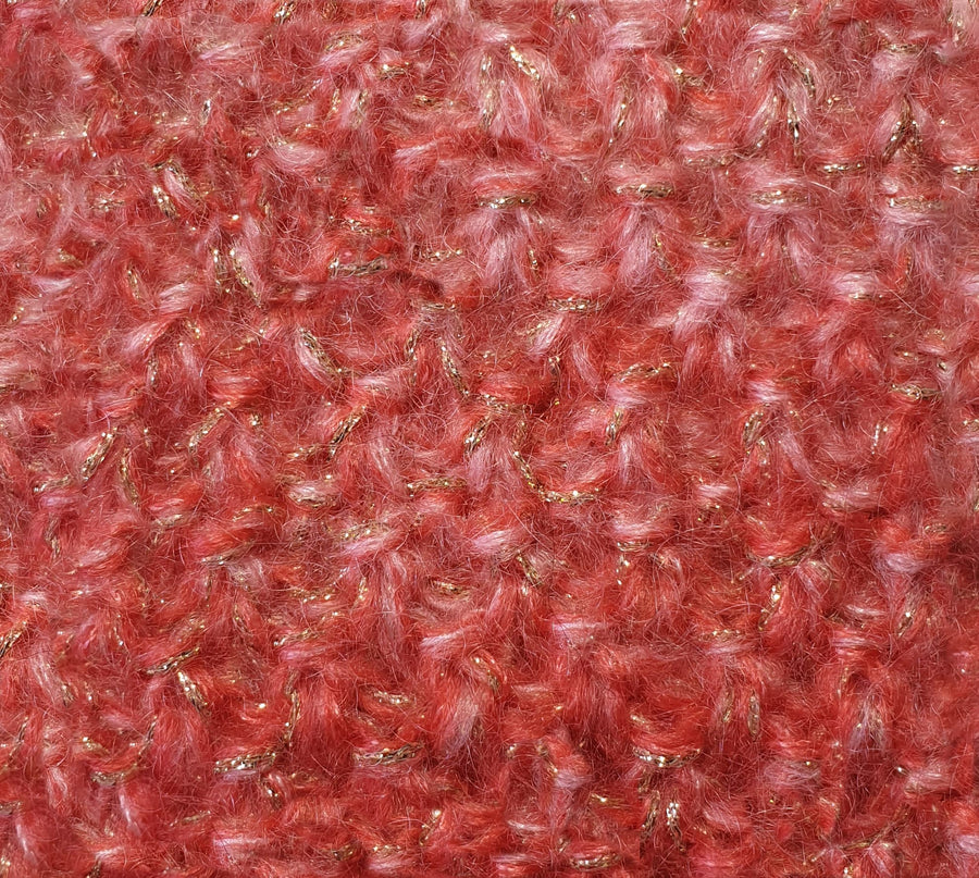 Charger l&#39;image dans la galerie, Bandeau et mitaines Mohair Méribel Capucine chiné.jpg

