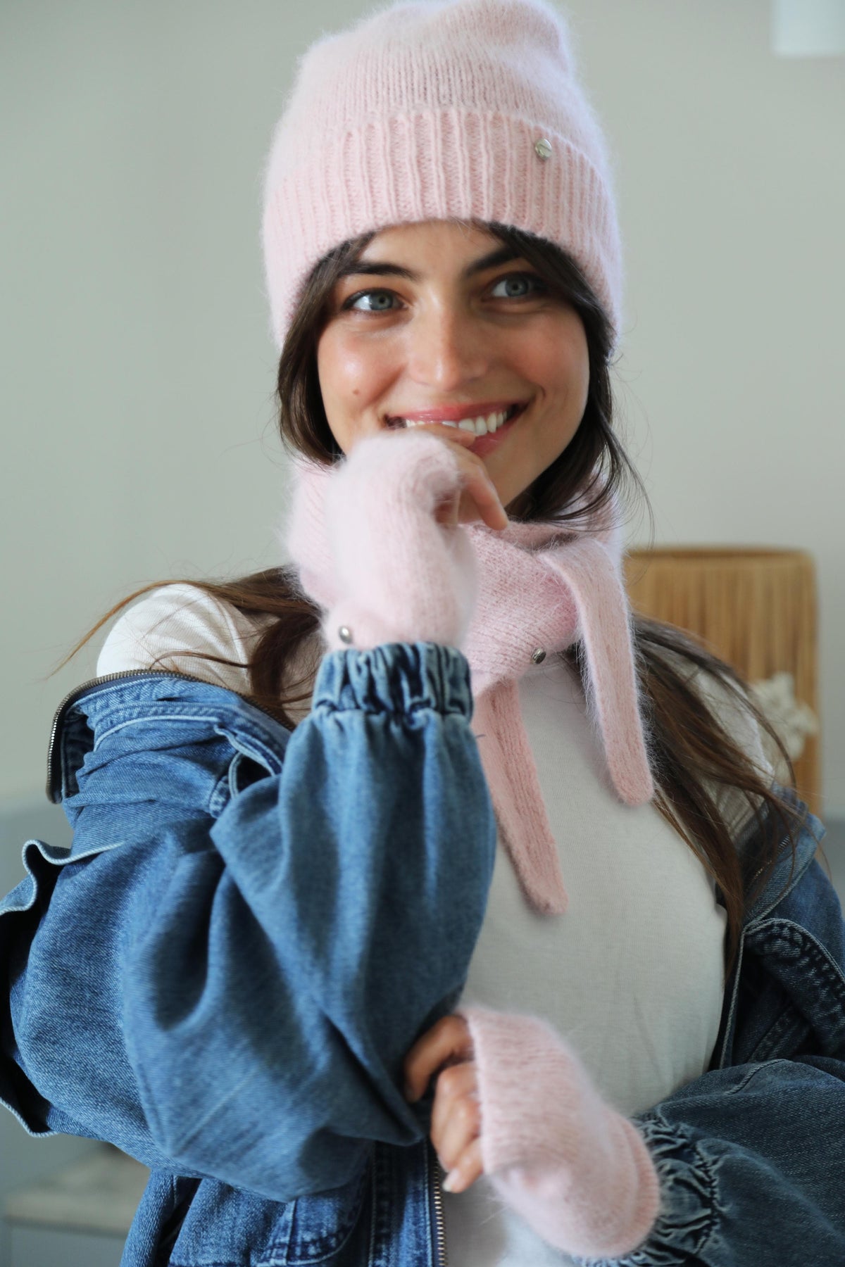 Les mitaines en Angora - 5 couleurs