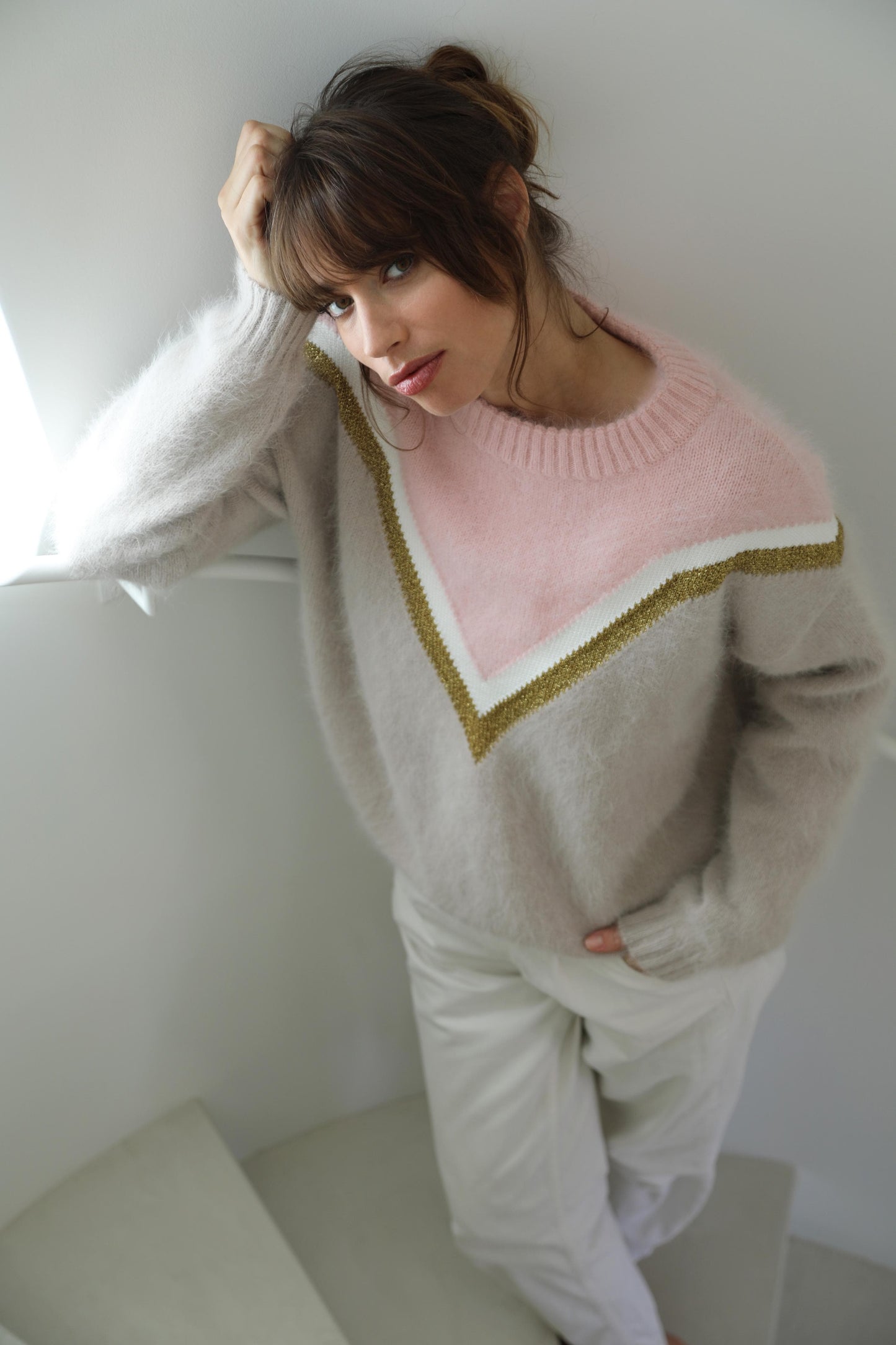 Pull Celeste Dune et Poudre