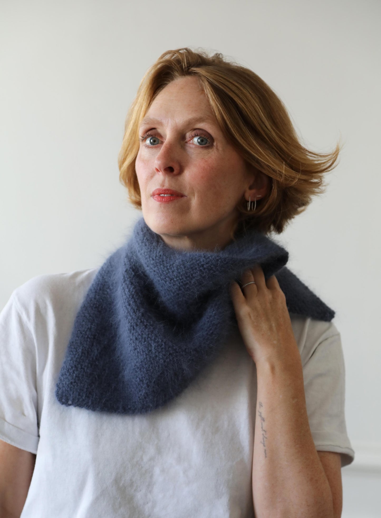 Trendy châle Mlle Sophie x Anny Blatt à tricoter.