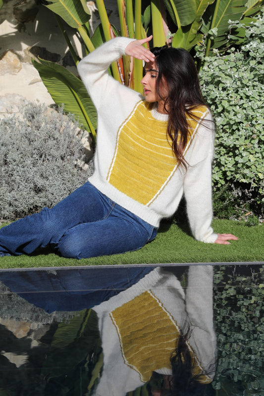 Pull Petra Naturel Palmier - 2 versions