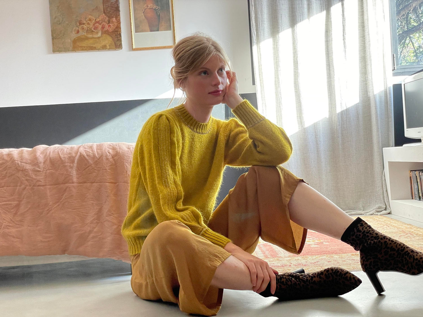 Pull Alix Mohair et or - 7 coloris.