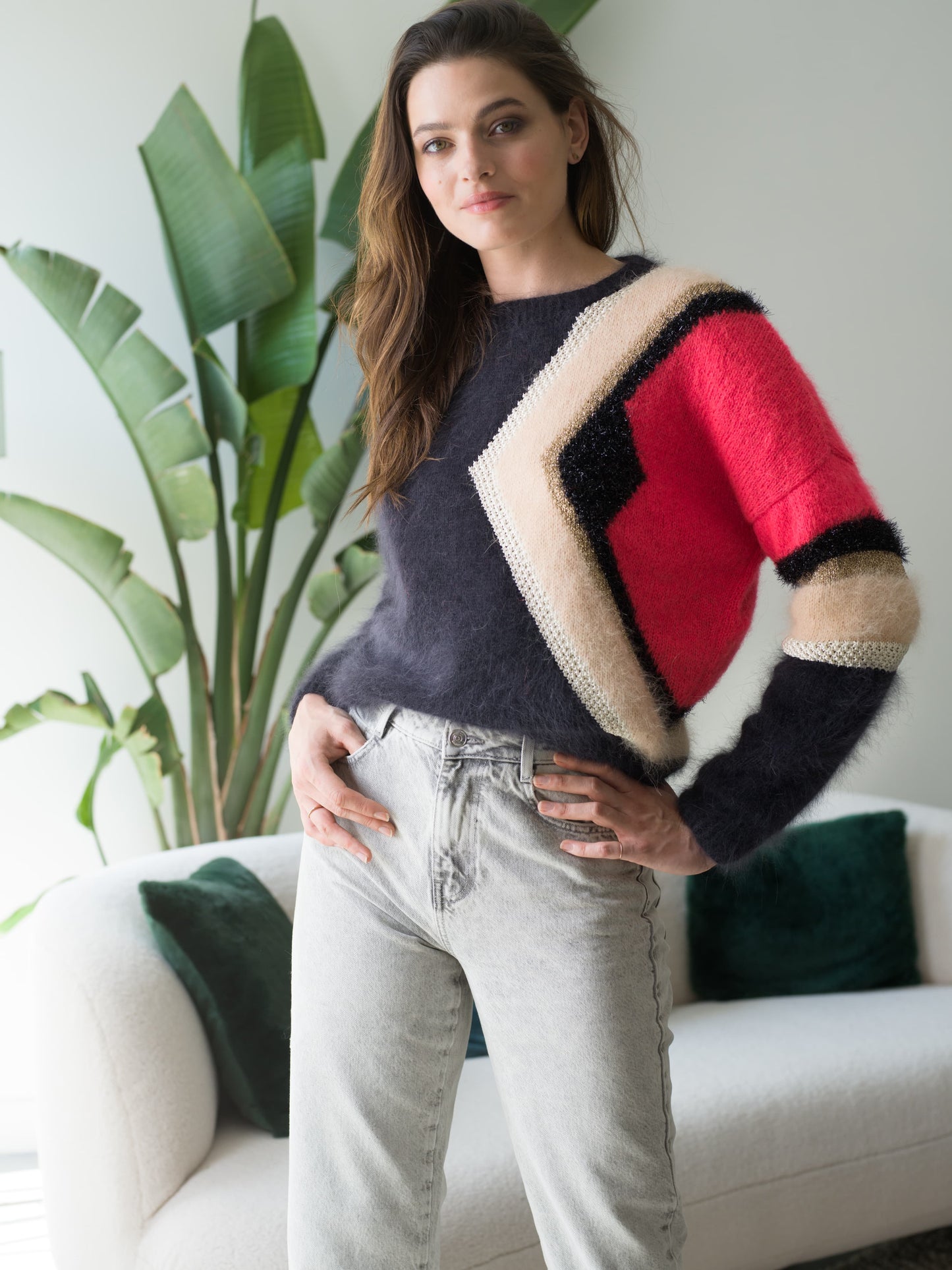 Pull Daphne à tricoter.