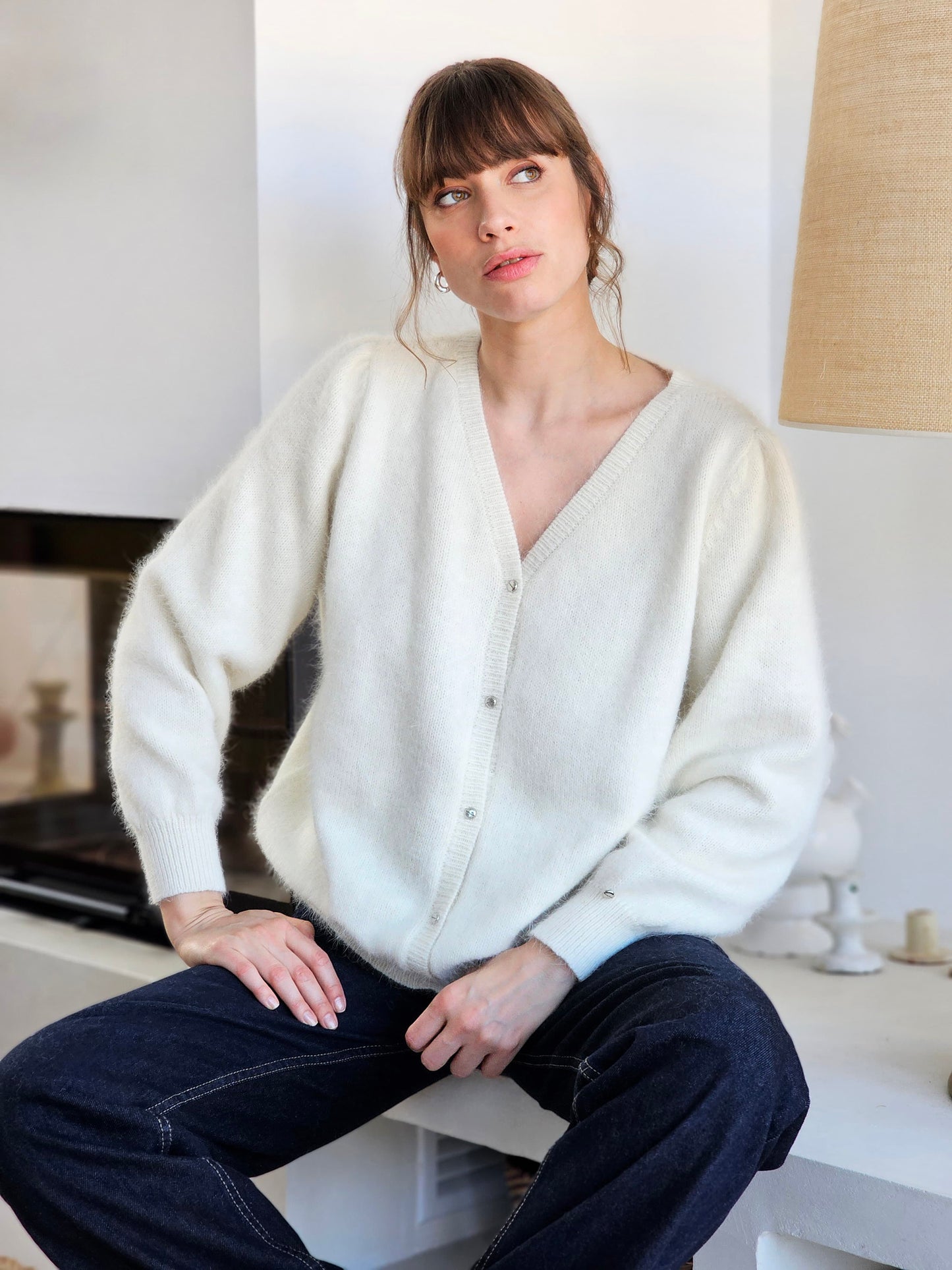 Gilet Anika en Angora à tricoter